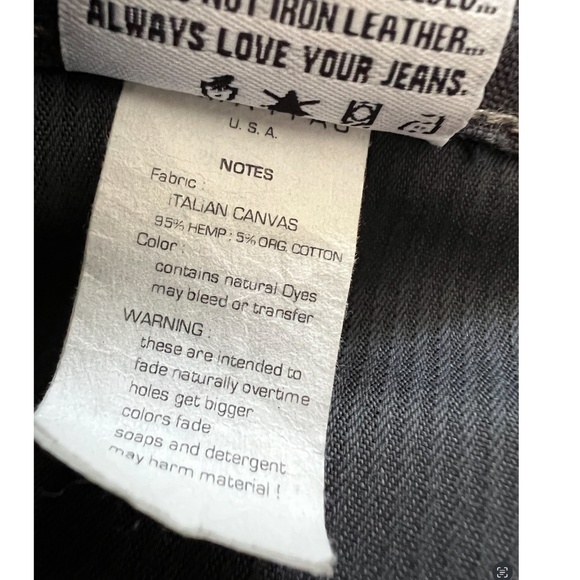 MATIAS U.S.A. 'Lunado' Hemp/Cotton Drop Crotch Skinny Pants Dark Gray- NWT! - 29 - Picture 8 of 16